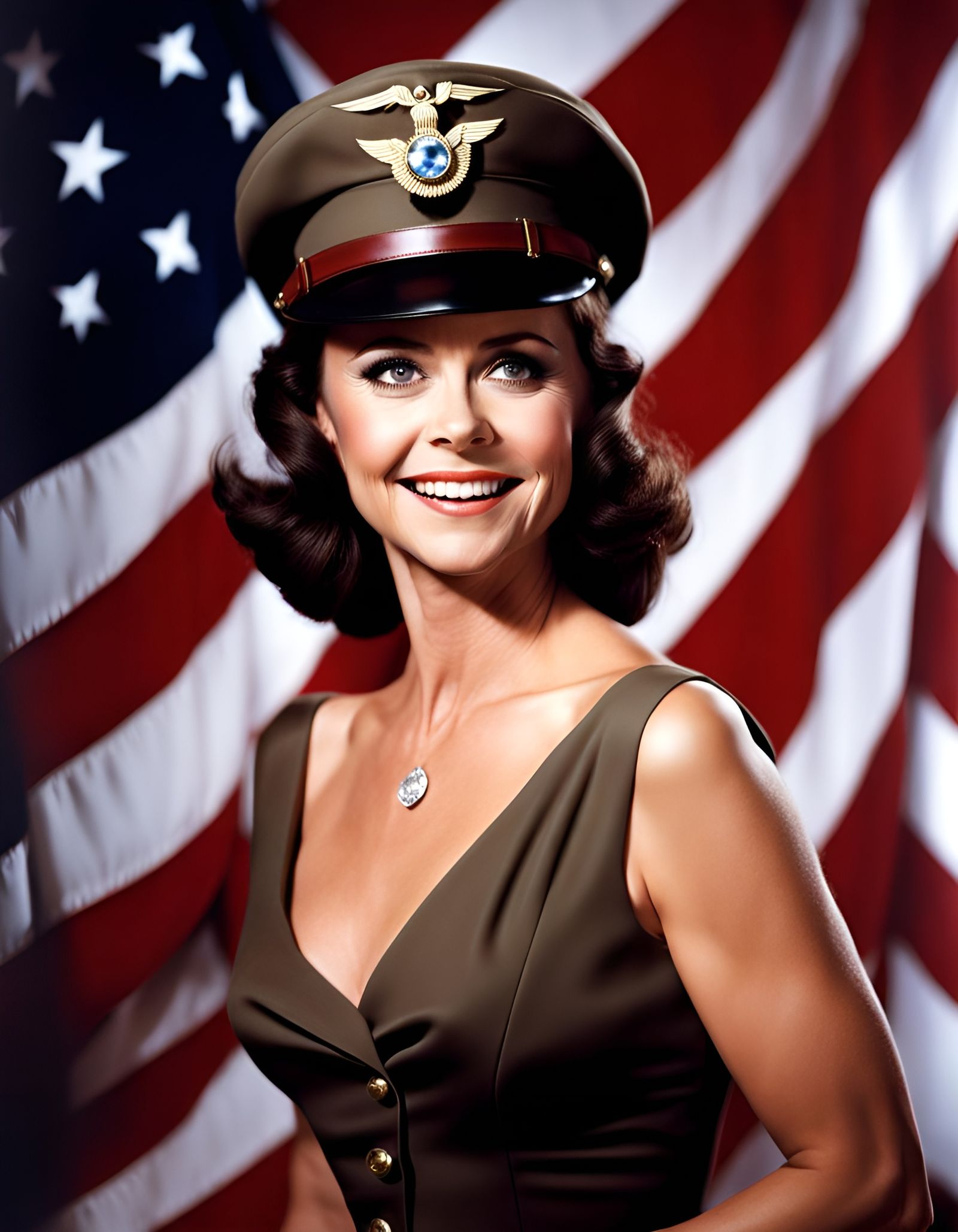 WWII Pin-Up Girl Portrait in 64 Megapixels