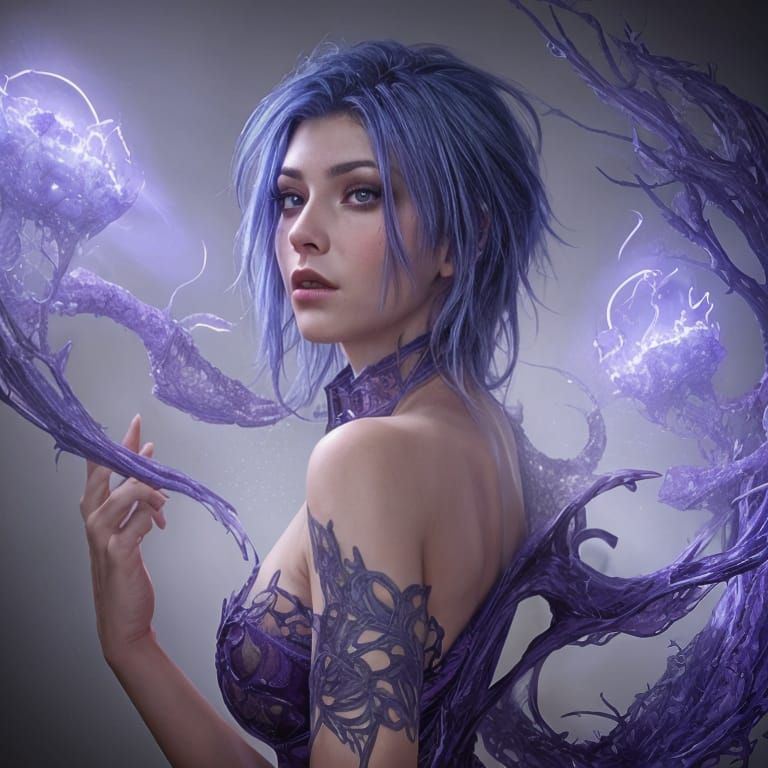 Ethereal Goddess of Vengeance Unfurls Wrath