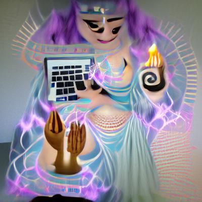 Goddess Blesses Digital Artists: Virtual Art