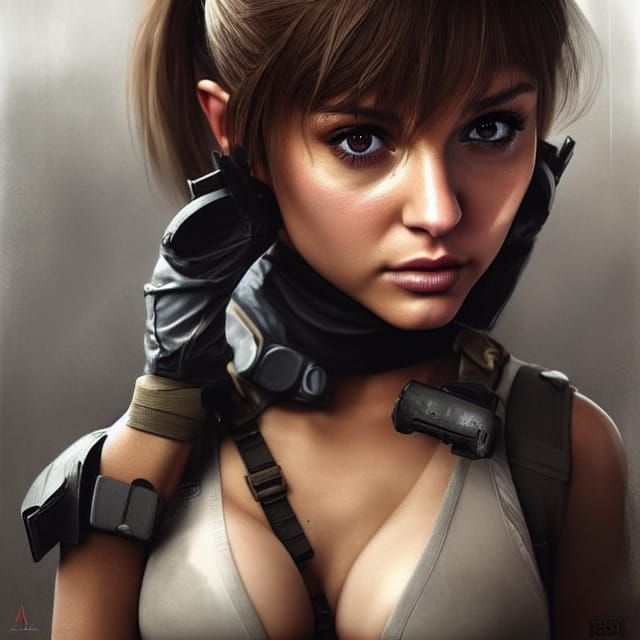 Ariana Grande as Miranda Kerr Portrait