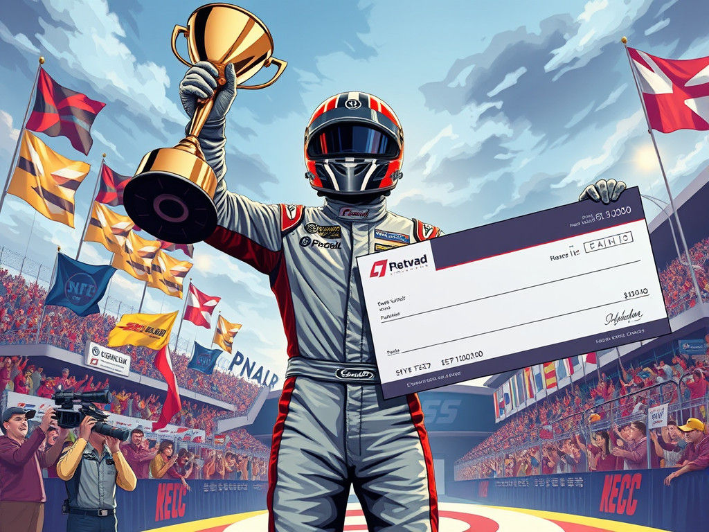 Race Car Driver Victory: Syd Mead Inspired Art