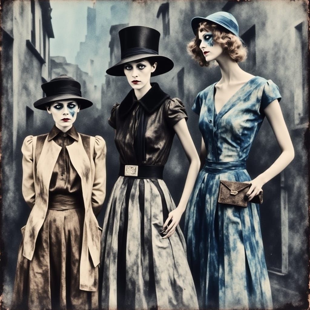 Ethereal Silent Beings in a Mysterious Landscape