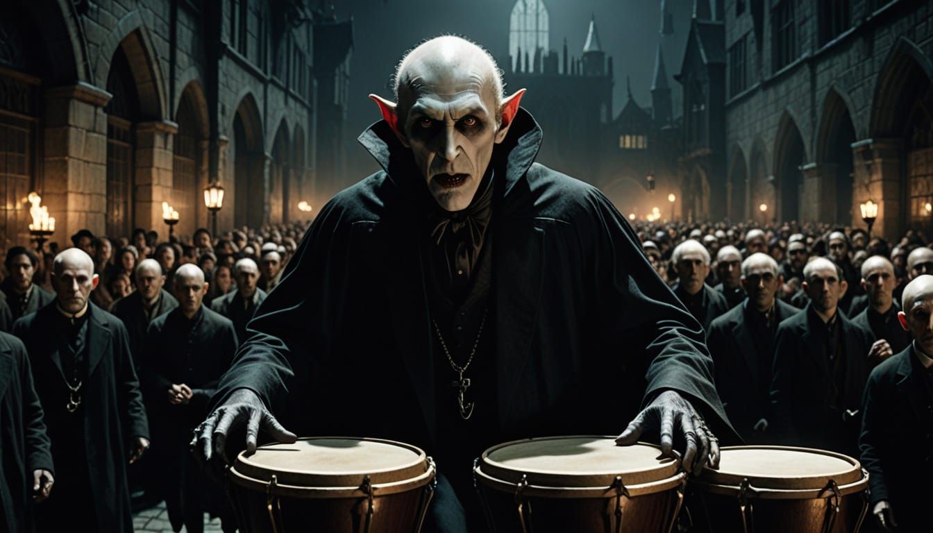 Count Dracula Shines on Bongo Drums in a Cinematic Masterpie...
