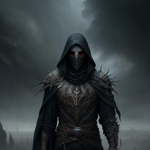 Boy Overcome with Fear in Dramatic Digital Painting