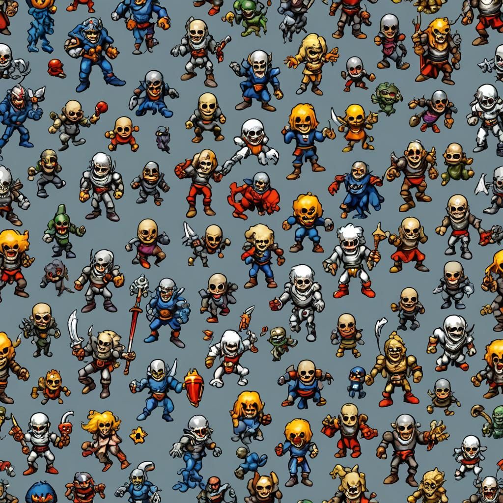 Ghouls'n Ghosts Style Pixel Art Sprites