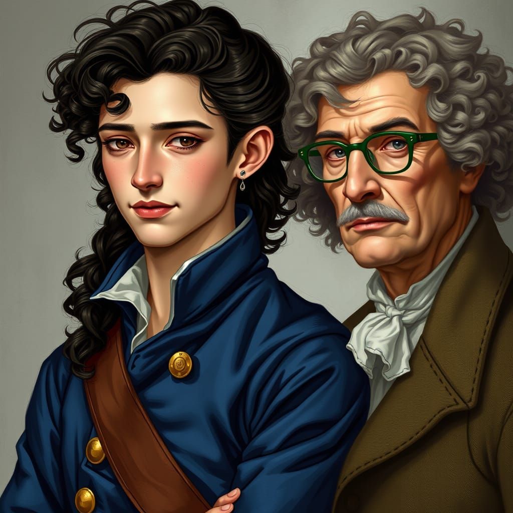 Revolutionary Era Portraits in French Historical Style