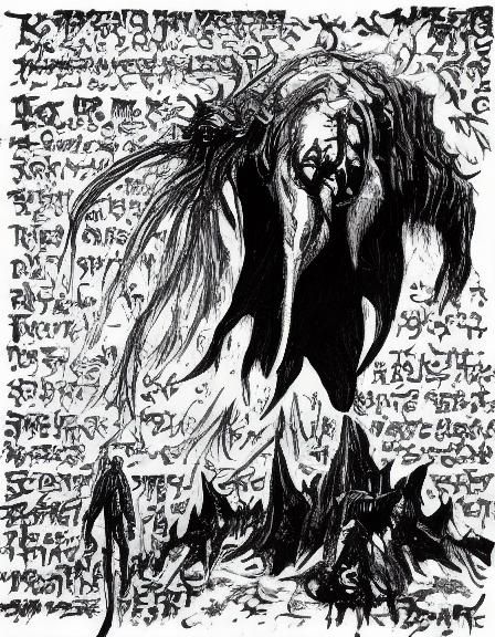 Atlantis Spaceship Wreckage on Mystical Planet in Sci-Fi Art