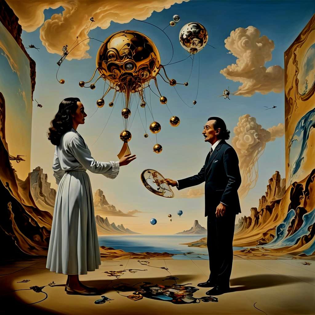 Surreal AI Art Collaboration Inspired by Dali