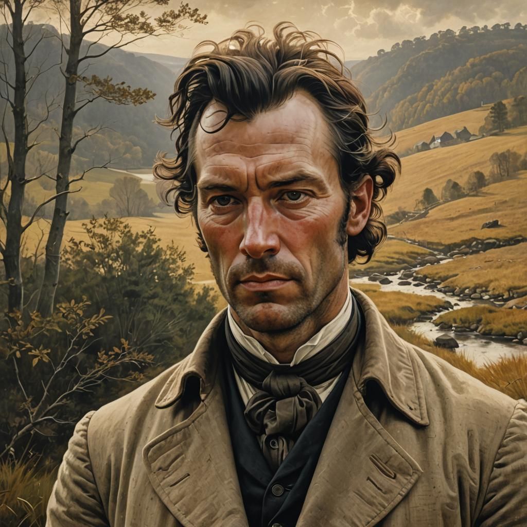 American Historical Portrait of Elisha Alexander