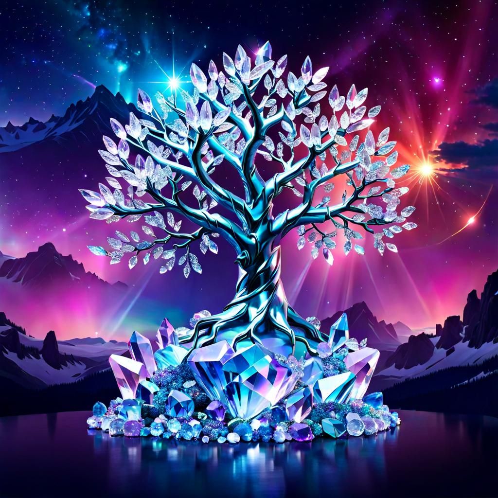 Crystal Tree Digital Rendering