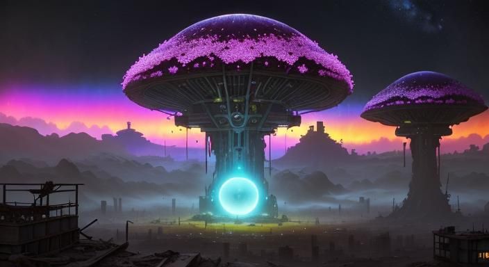 Post-Apocalyptic City with Biblical Art Influences