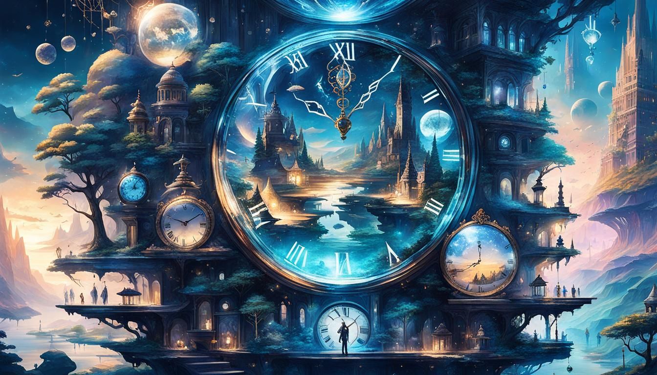 Surreal Landscape with Shifting Scenery