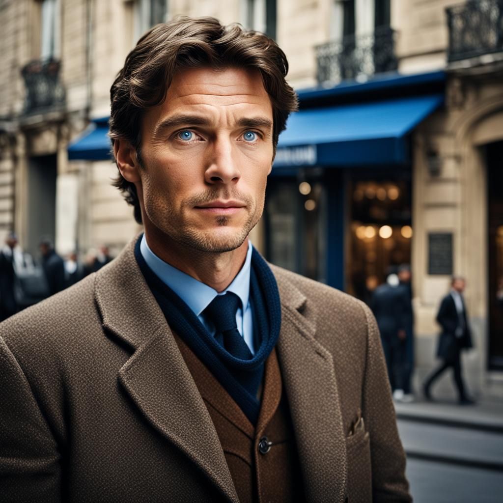 Professional Portrait of a Man with Brown Hair