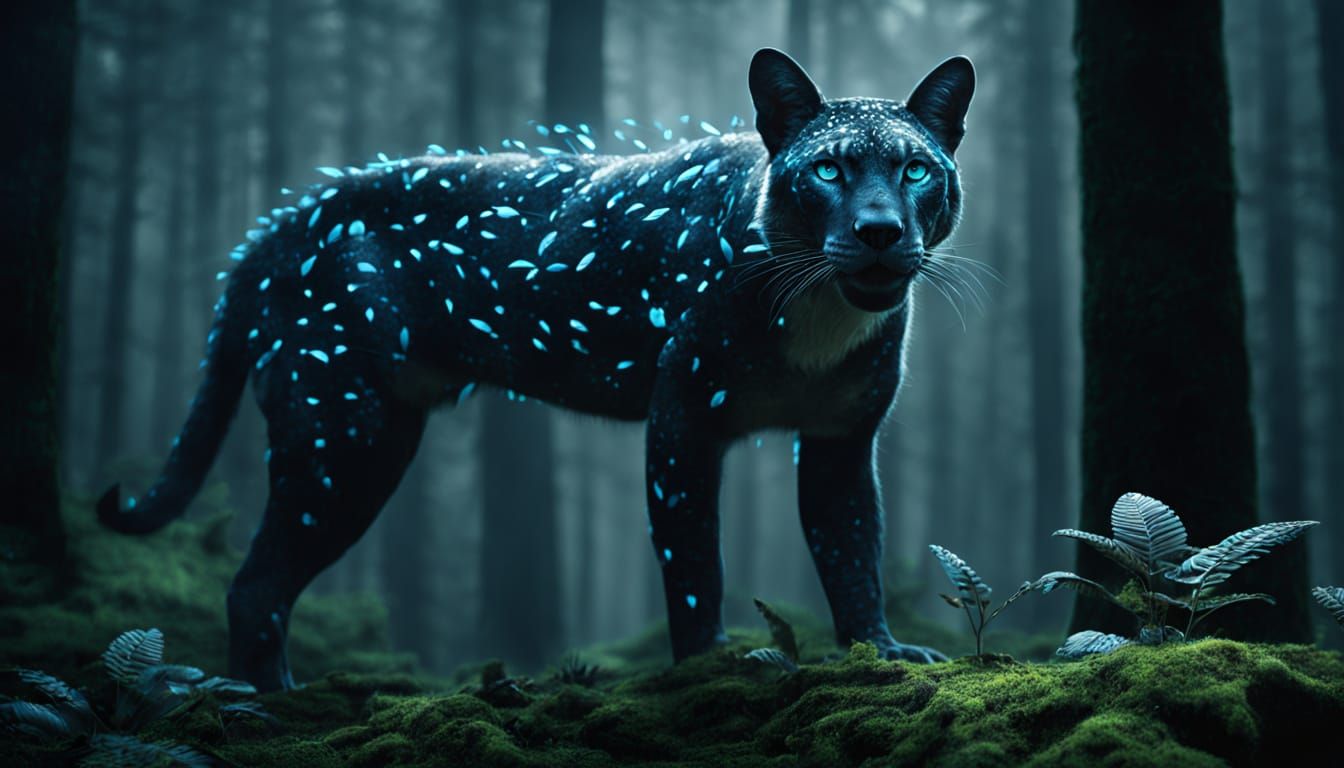 Dark Forest Animal Hybrid in Greg Rutkowski Style