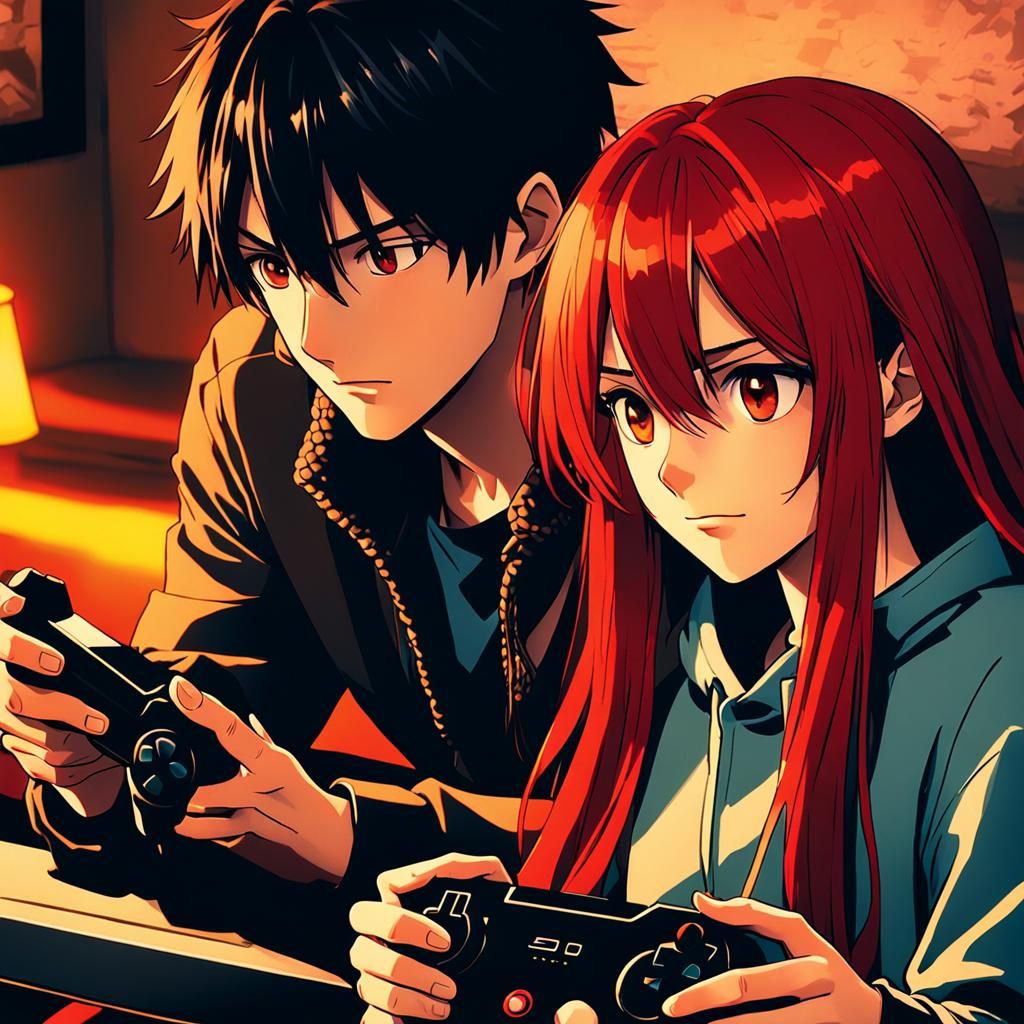 Gaming couple