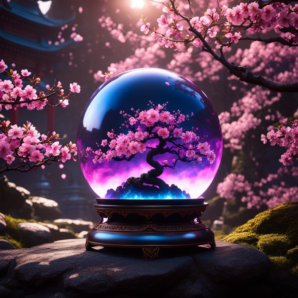 Magic Orb Space Opera with Cherry Blossoms