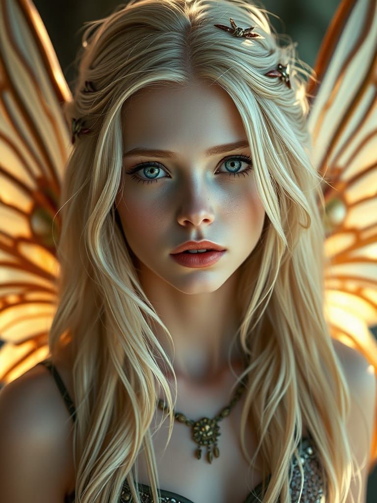 Magical Fairy Oil Painting with Intricate Details