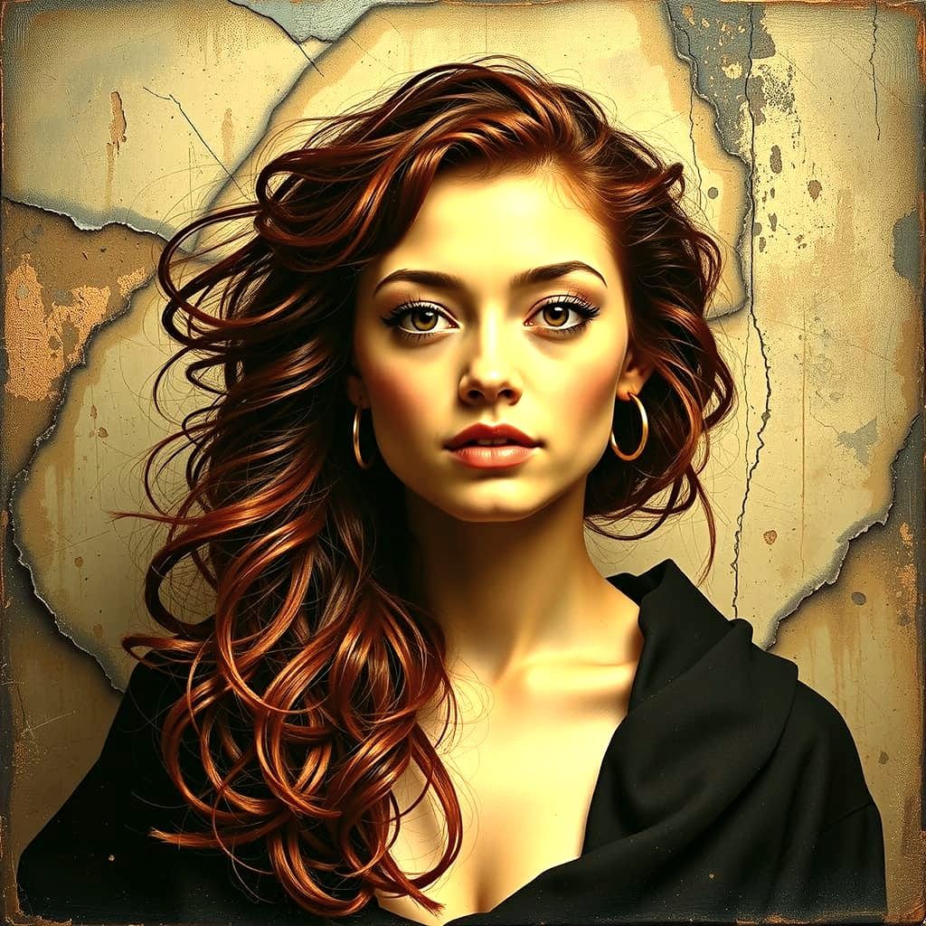 Abstract Swirls of Red and Crimson in Dynamic Motion