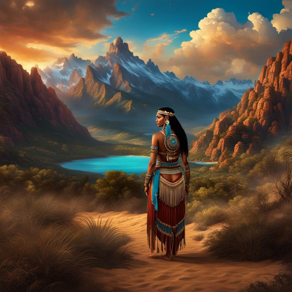 Transgender Person with Young Woman on Beach