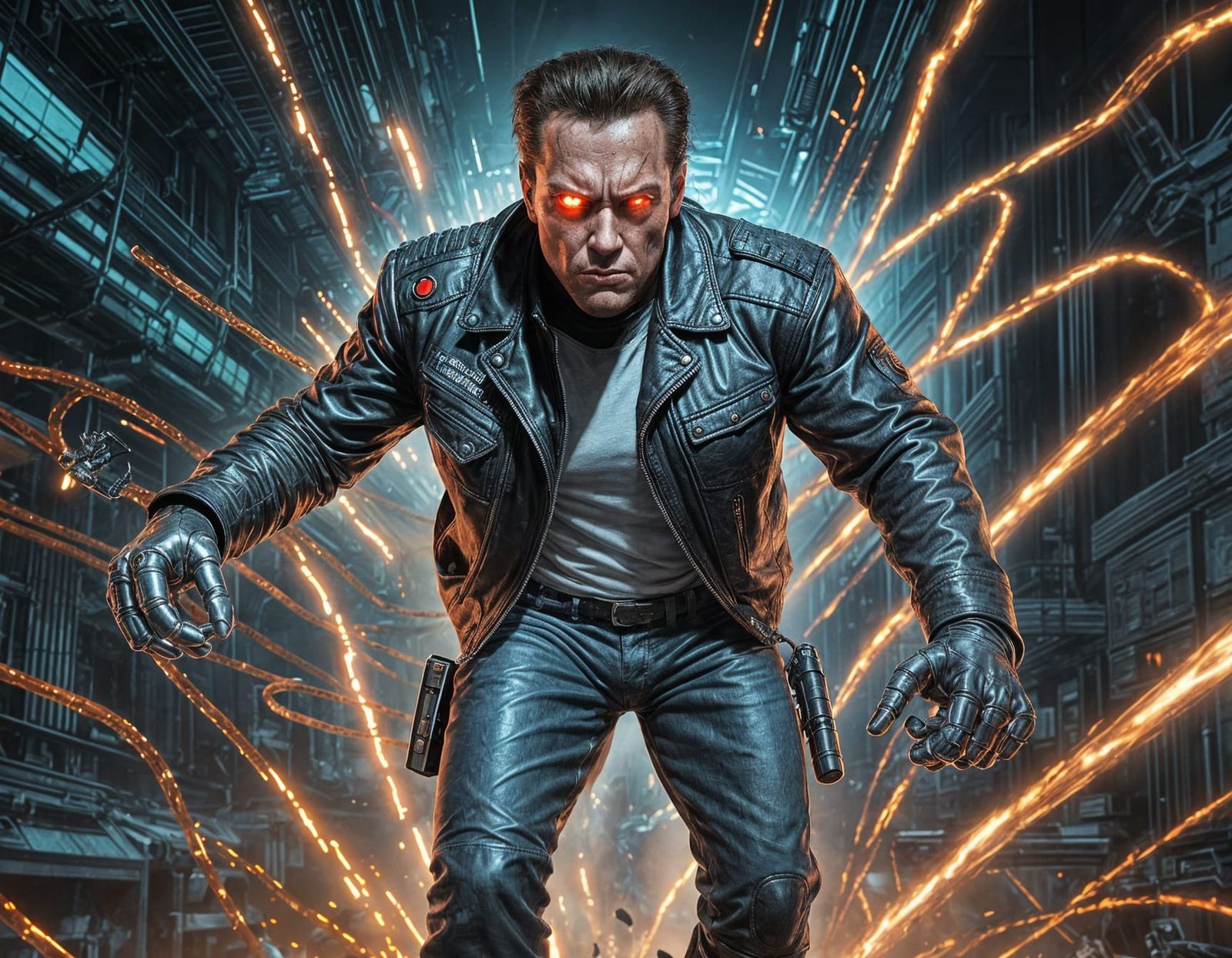 T-1000 Terminator in Wasteland Battle