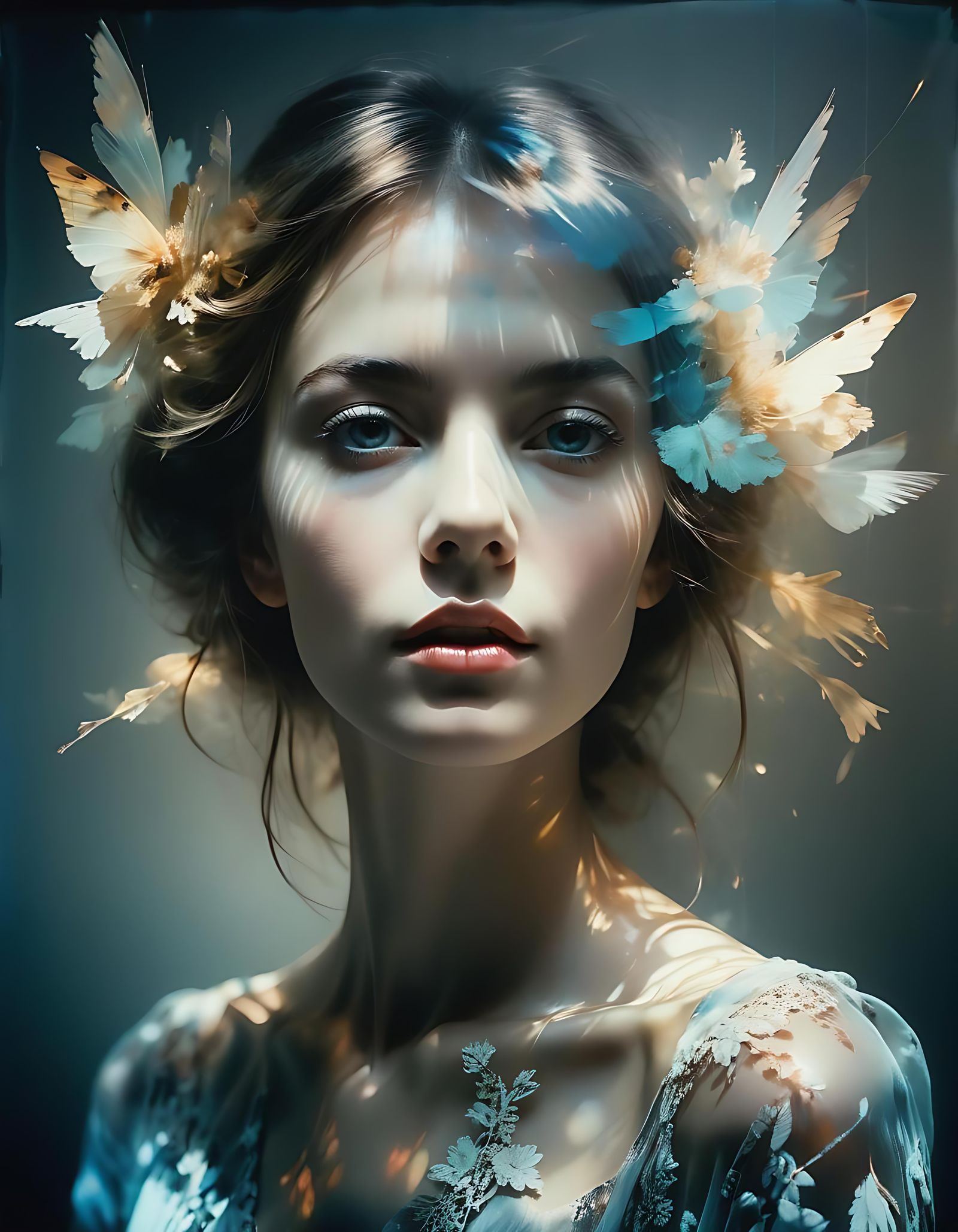 Dreamy Surreal Portrait in Pinhole Photography Style