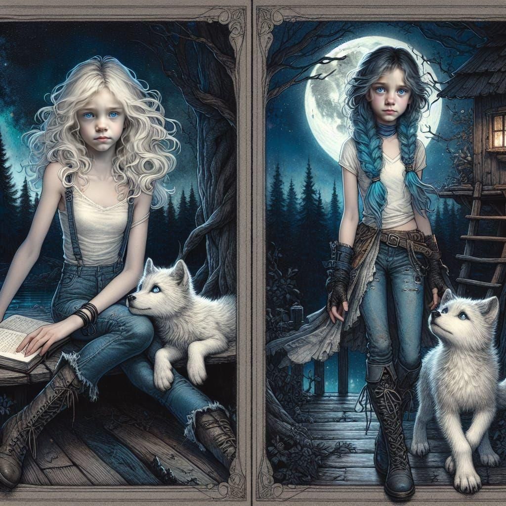 Nevia loved both the girls and followed them wherever they a...