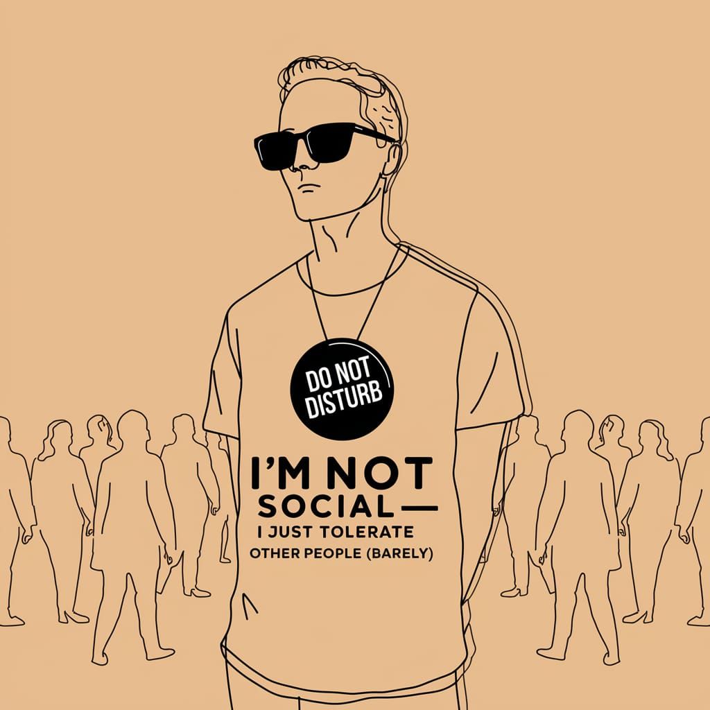 Misanthrope in Oversized Shades, Detached Observation