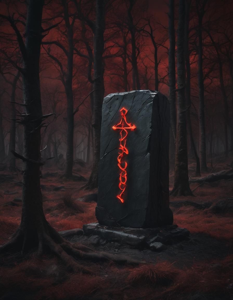 The cursed monolith looms ominously in the center of the gla...