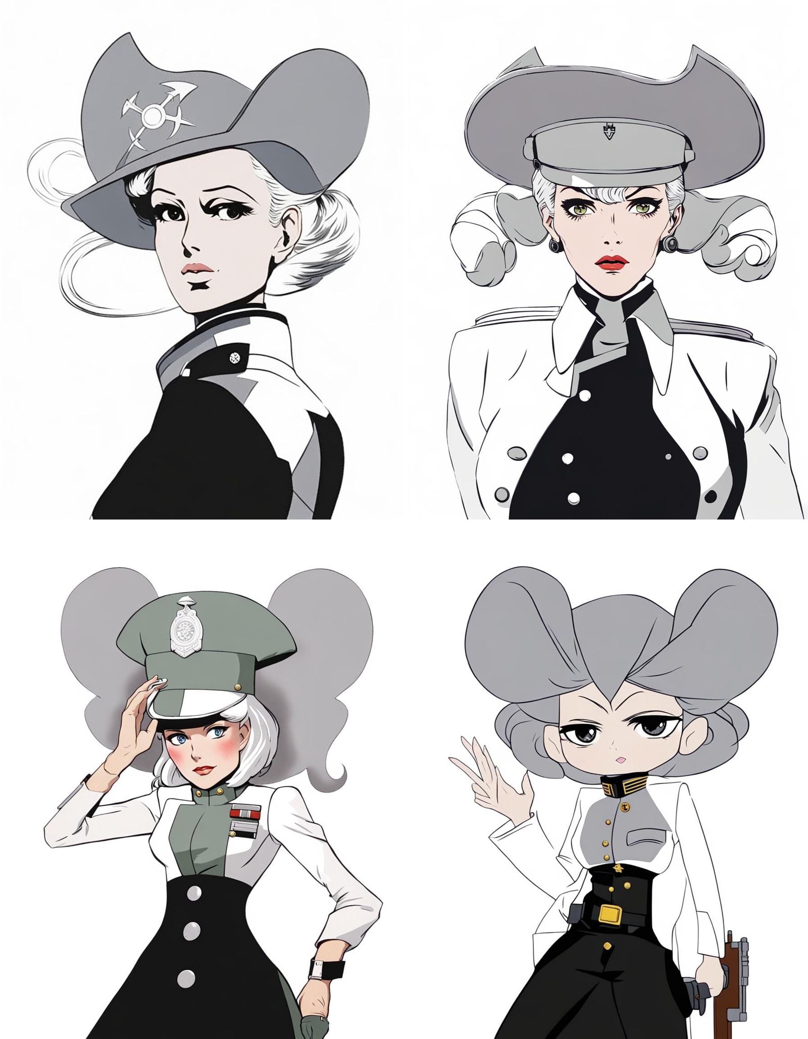 Female Inquisitor in 70s Anime Pulp Art Style