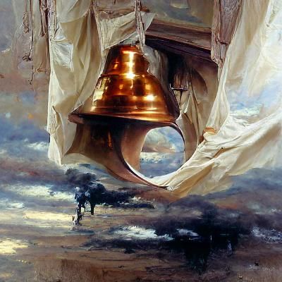 Bell Tower Oil Painting in Gurney Style