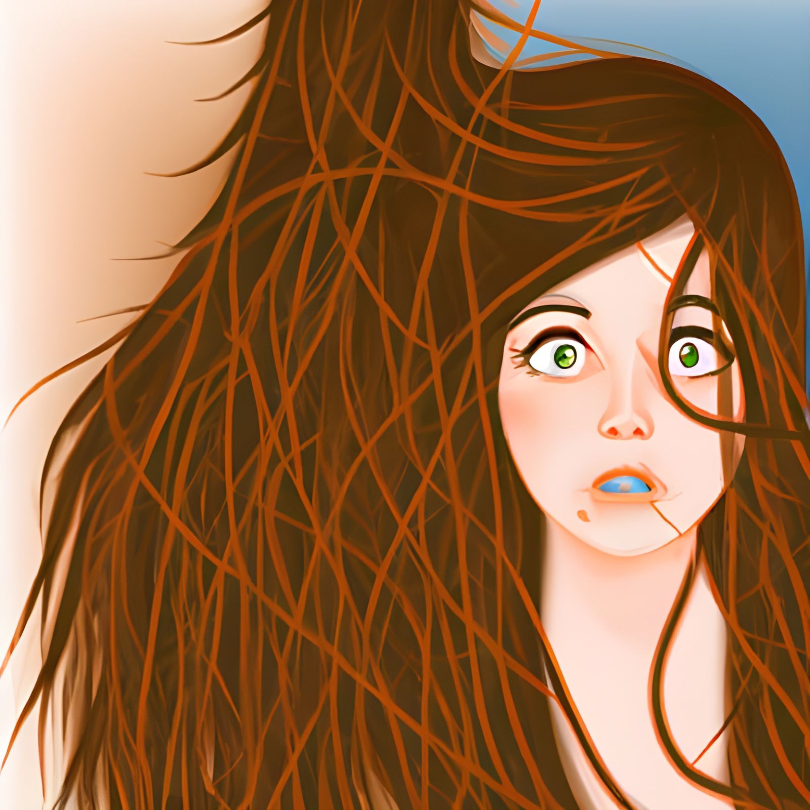 The hair is in control