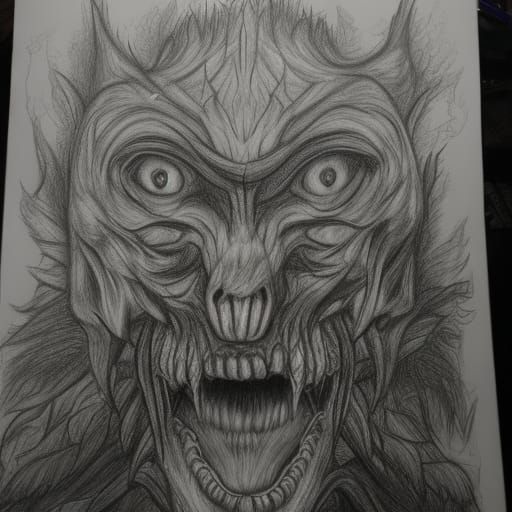 Miss Fang's School: a Hyperdetailed Charcoal Drawing