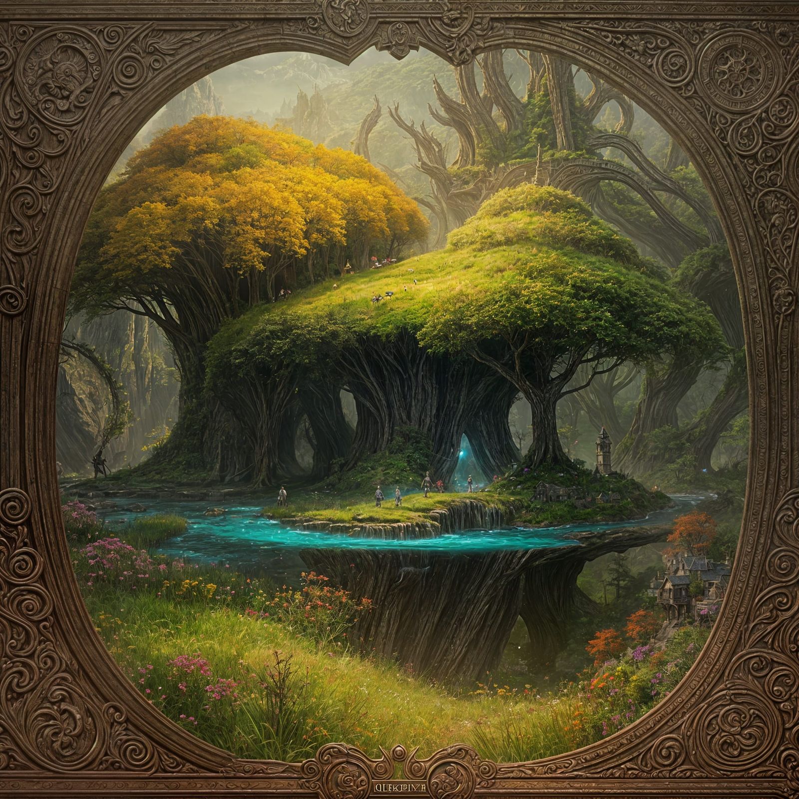 Mystical Bracken Landscape