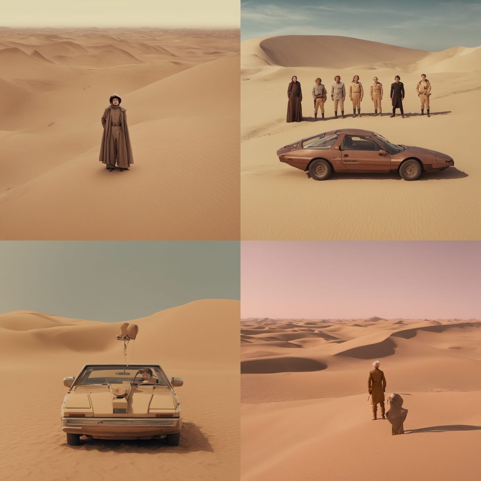Dune in the Style of Wes Anderson