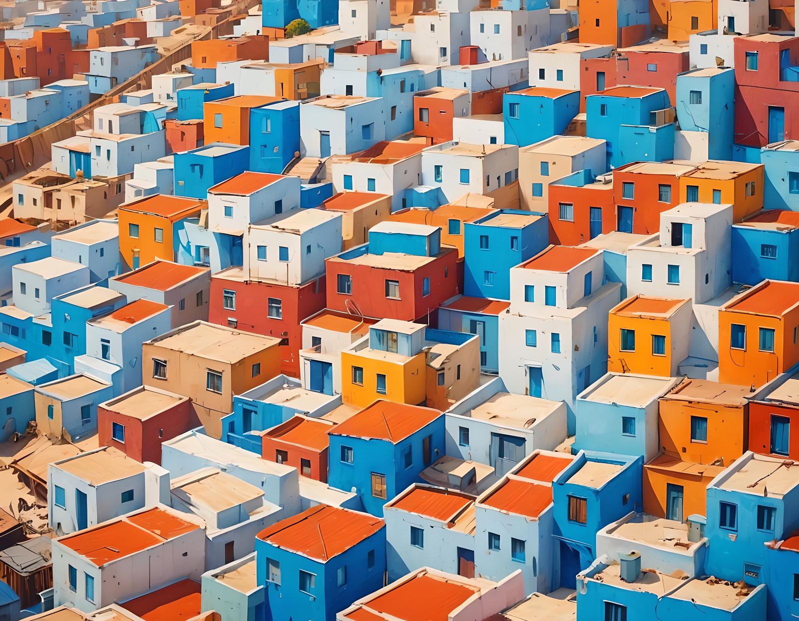 Buenos Aires Shanty Town in Detailed Matte Painting