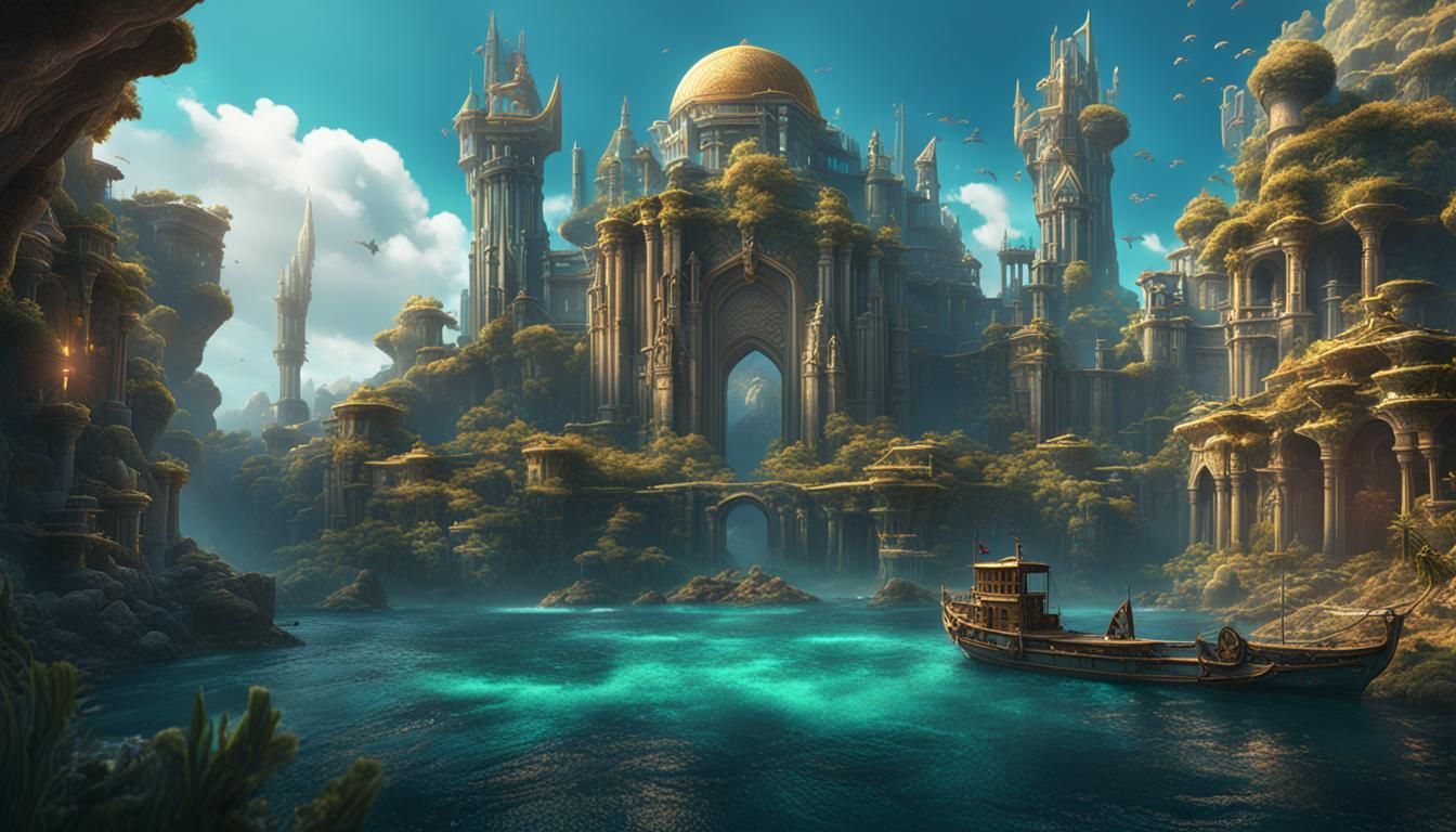 Life in Atlantis: Fantastical Underwater City