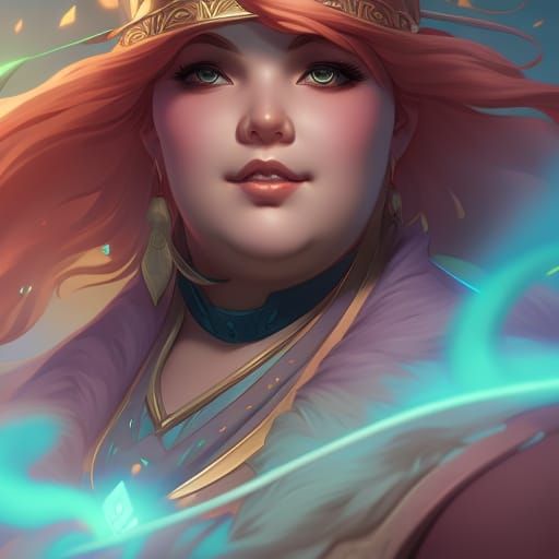 Fat Cat Drives Pizza Van: Digital Art Portrait