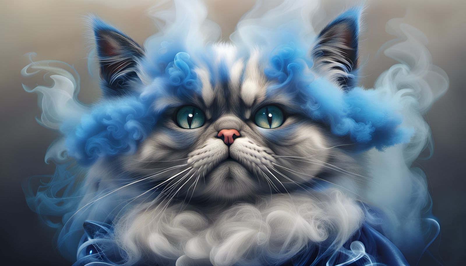 Magical Persian Cobalt Kitten