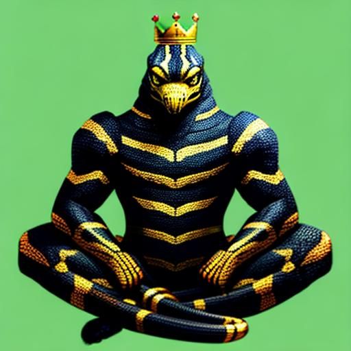 Majestic King Cobra Generated by AI