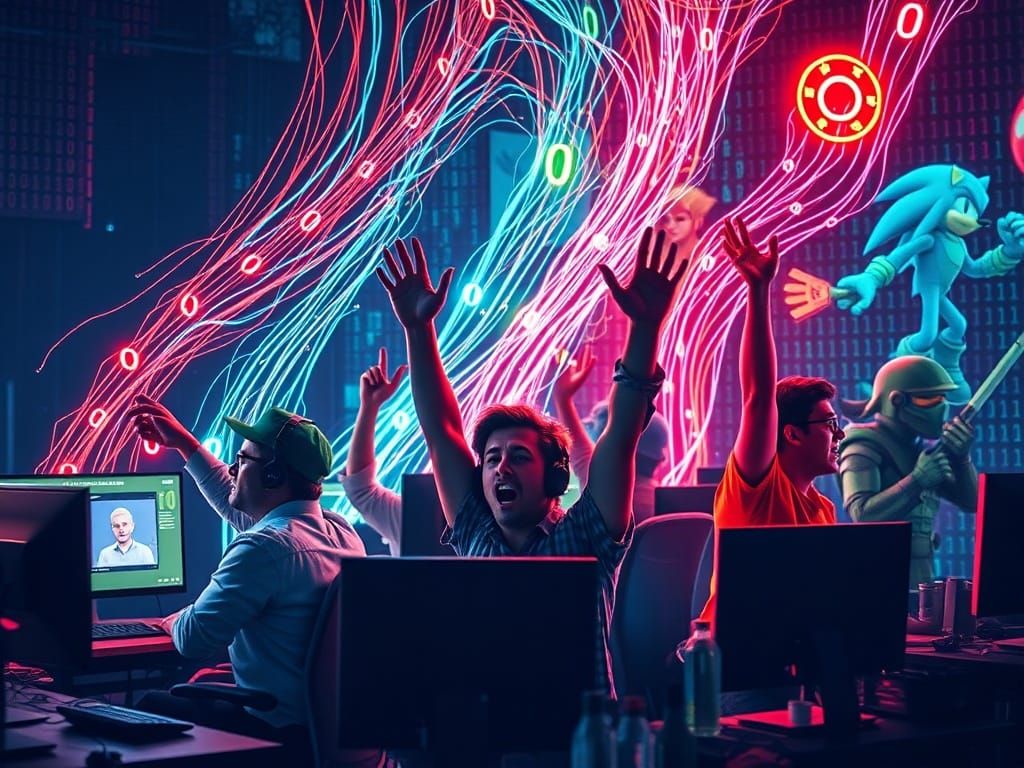 Programmers Dissolve into Binary Code Game Heroes