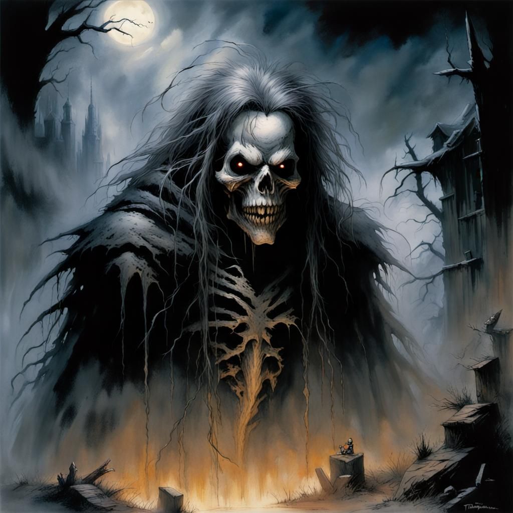 Grimdark Horror Fantasy Scene