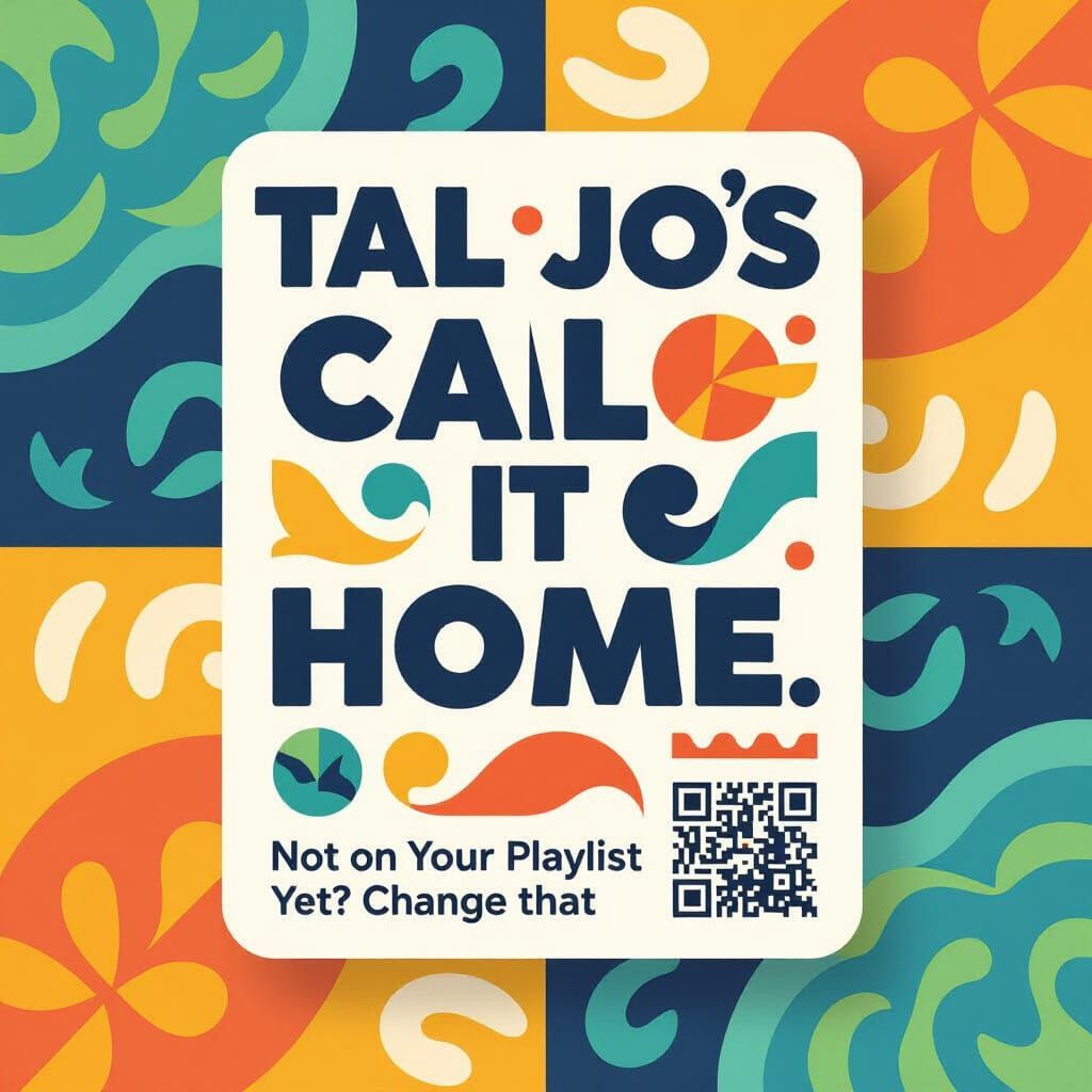 Eye-Catching Music Sticker Design with QR Code Space