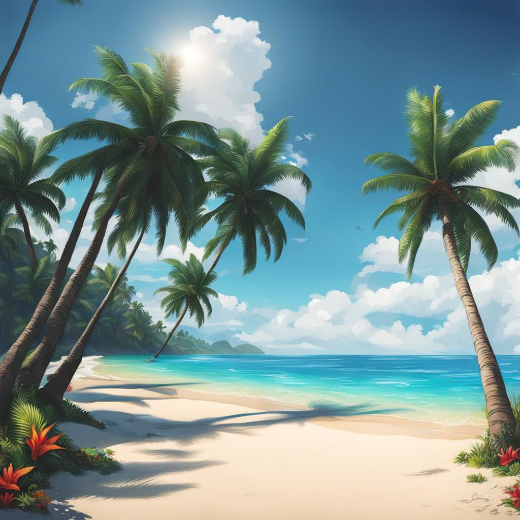 Idyllic Tropical Beach Paradise