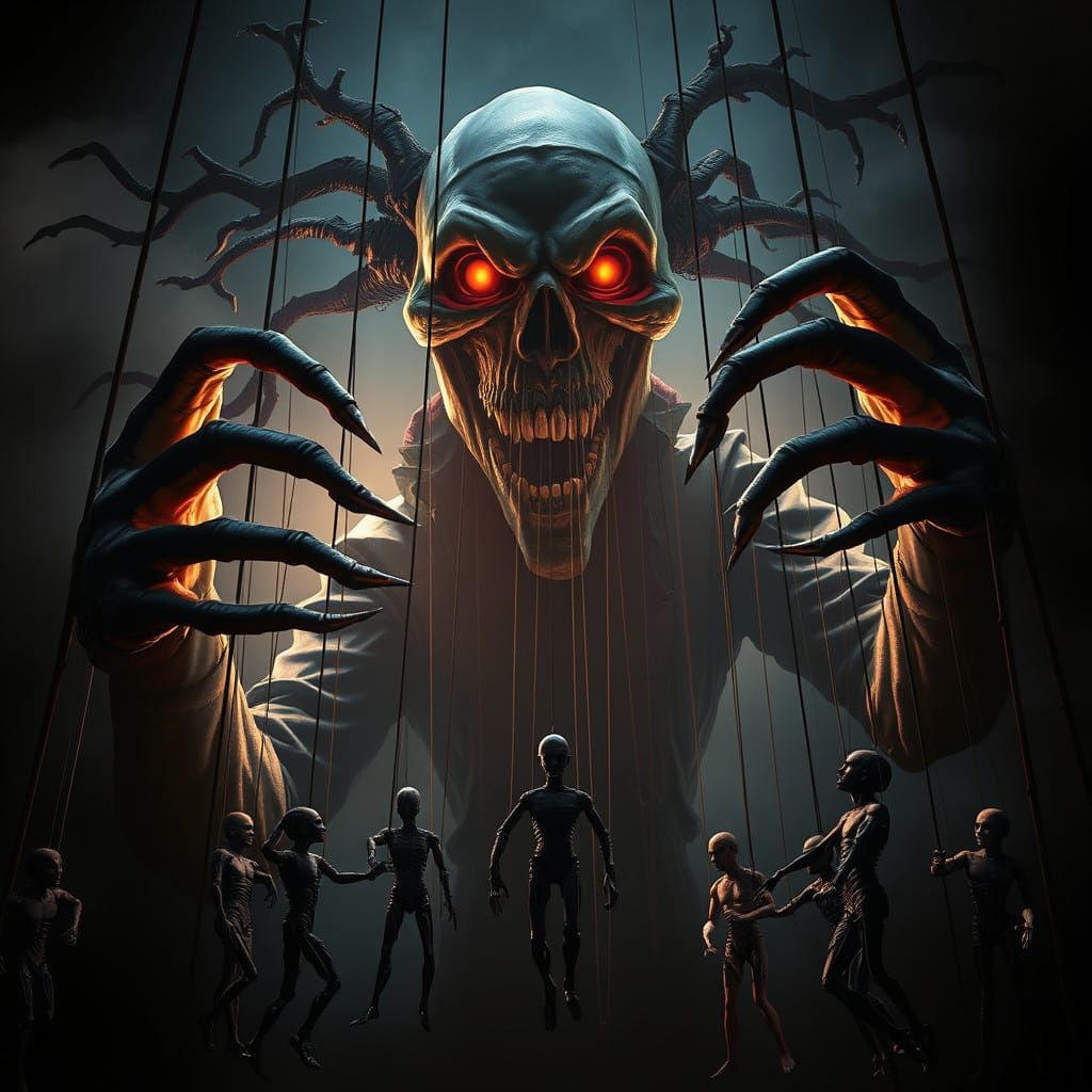Sinister Puppeteer Master of Macabre Marionettes