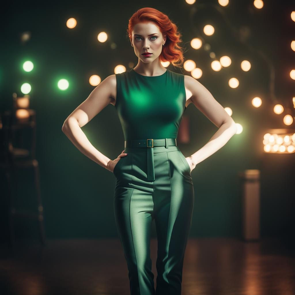 Glamorous Woman Portrait in Classic Hollywood Style