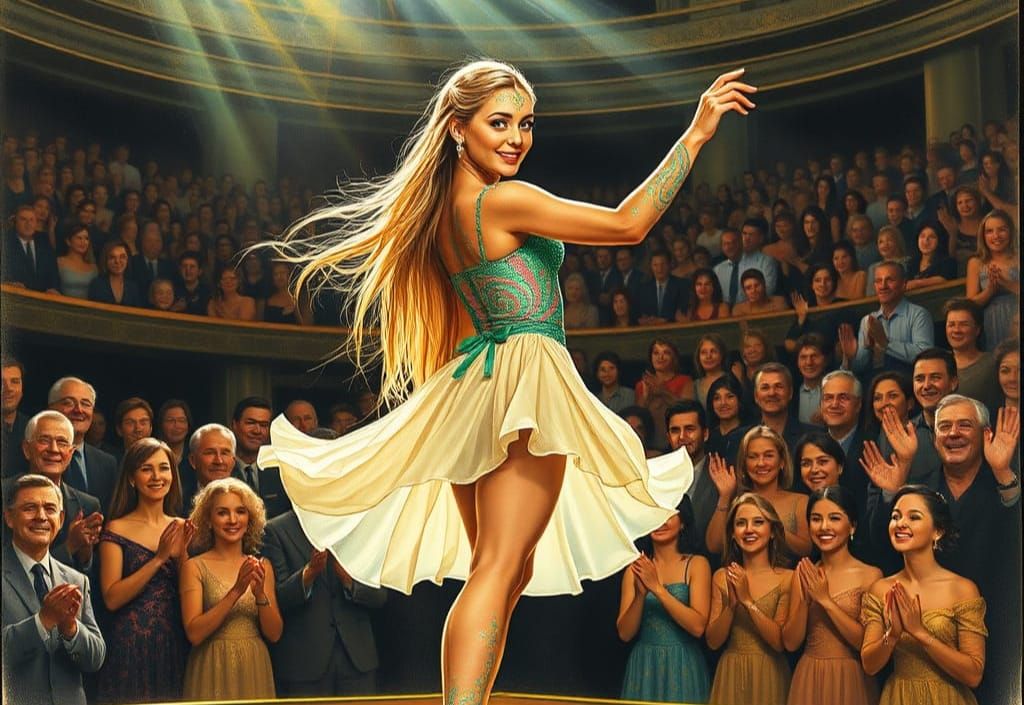 Glamorous Ballerina Steals the Show