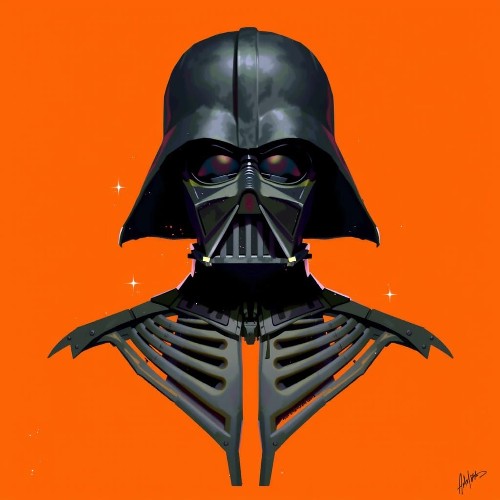 Darth Vader Helmet in Dystopian Industrial Style