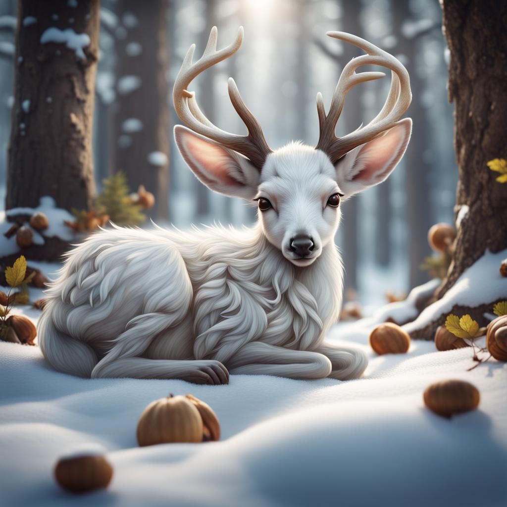White deer