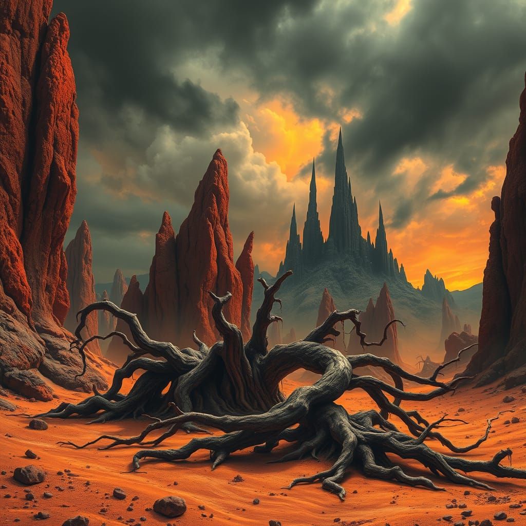 Twisted Crimson Realms of Nightmarish Proportions