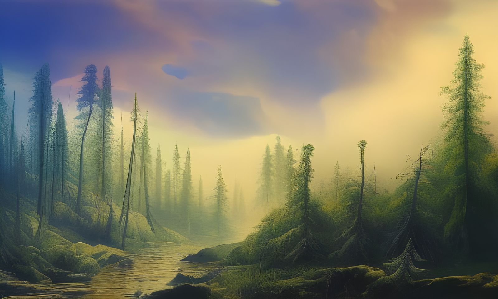 Inferno: Forest Fire in Hyper-Detailed Matte Painting